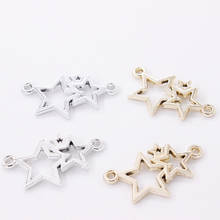 10pcs/lot 29*16mm Silver Stars Pendant Women Jewelry Fantasy Charms Pendant & Necklaces Pendant For Jewelry Accessories 2024 - buy cheap