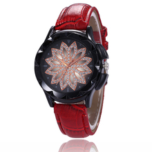 Relógio feminino analógico quartz, relógio de pulso de couro falso geneva 2018 2024 - compre barato