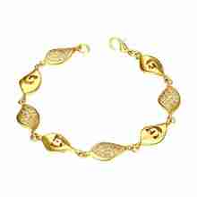 hot sell aliexpress    gold color   bracelets & bangles Geometric patterns connected pulseras mujer bijoux SKGB009 2024 - buy cheap