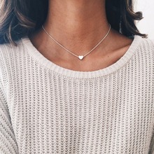 Small Heart Choker Necklace For Women Chain Smalll Love Necklace Pendant in Collar Bohemian Chocker Necklace Jewelry 2024 - buy cheap