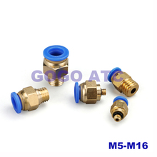 Tubo de aire neumático cilindro conector rápido liberación rápida M5-M16 rosca macho de cobre directo a través del componente de herramienta mecánica 2024 - compra barato