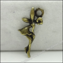 Dijes Vintage de bronce antiguo, colgante de Ángel, compatible con pulseras, collar, fabricación de joyas de Metal, 160 Uds. 2024 - compra barato