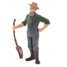 Magideal 1pc realista masculino agricultor pessoas estatueta modelo figura de ação crianças brinquedo presente collectible decoração 2024 - compre barato