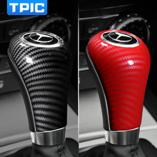TPIC Carbon Fiber Gear Shift Knob Cover For Mercedes W204 W212 Auto Handle Head Frame Cover For A-Class 2004-2011 C-Class CLS 2024 - buy cheap