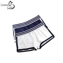 Lanmaocat 2pcs Cotton Boxer Shorts Women Boyshorts Panties Women Boxer Underwear Neutral Women's Underwear Free Shipping 2024 - buy cheap