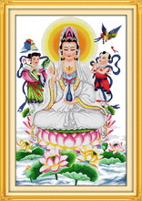 Kwan-yin giving blessings(3) cross stitch kit people 18ct 14ct 11ct count print canvas stitches embroidery  handmade needlework 2024 - buy cheap