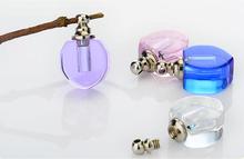 Botella de cristal con forma de corazón para perfume, mini botella de amperímetro en espiral, vacía, con tapa de tornillo, 100 Uds. 2024 - compra barato