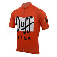 red men cycling jersey short sleeve bike clothing duff beer cycling wear jersey bicycle clothes customized 2024 - buy cheap
