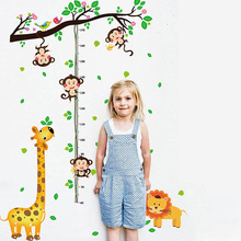 Creative Catroon Measure Height Gauge Decals Wall Sticker Home Decoration For Rooms Kids Height Ruler Stadiometer 2024 - buy cheap