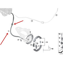 Автомобильный тормозной кабель X5 E70 X6 E71 E72 2008-2013b mwM5 M6, трос стояночного тормоза, левый и правый 2024 - купить недорого