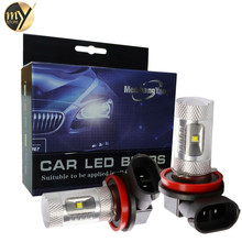 1 par led hid lâmpada kit h8 h11 30w cree chip super branco carro correndo luz farol luzes de nevoeiro bulbo carros 6000k 12v 2024 - compre barato