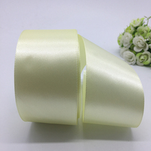 5 jardas/lote 50mm Creme Curva Da Fita do Cetim Craft Decor Festa de Natal Do Casamento Decoração do Ofício DIY Costura Suprimentos 2024 - compre barato