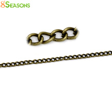 8 сезонов, античная бронзовая цепочка из панцирного плетения, 4x3 мм, продается в упаковке 10 м 2024 - купить недорого
