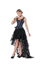 Women's Vintage Steampunk Corset Dress Victorian Retro Gothic Corset Top Burlesque Lace Corset Bustiers Halloween Party Dress 2024 - buy cheap