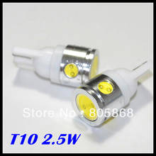 t10 2.5W High Power White 4SMD LED Car T10 led W5W 194 927 161 Side Wedge Light Lamp Bulb free shipping 2024 - купить недорого