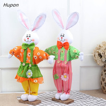 Cute Rabbit Easter Decorations Handmade Station Rabbit Scarecrow Art Fun Toys Kindergarten Kids Birthday Party Gifts Home Decor 2024 - buy cheap