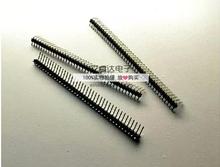 200pcs/lot  2.54mm Single Row Male 1X40 Copper RIGHT ANGLE Pin Header Strip 2024 - buy cheap