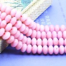 Hot sale 5x8mm light pink chalcedony abacus shaped loose beads 15"  beautiful women DIY jewelry making beads 2024 - buy cheap