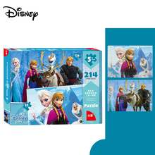 Disney 214 штук игрушка-головоломка ледяная Снежная принцесса София два в одном Детская Головоломка Развивающие игрушки 2024 - купить недорого