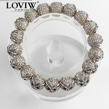 Strand Bracelet 10mm Owl Bead Bracelets New Fashion Jewelry silver-plate Vintage Gift For Women 2024 - buy cheap