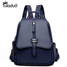 Classic Solid Casual Fashion Women Backpack High Quality School Bag For Teenager Girls Casual Ladies' Student Bag Mochila 2024 - buy cheap