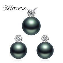 Wattens-conjuntos de joias com pérolas e pingentes, colar com pérolas naturais, brincos, coroa, para casamento e noivado 2024 - compre barato