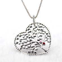 Genuine 925 Sterling Silver Chain Necklace Tree of Love Pendants Necklaces for Women DIY Jewelry Party Gift Collier Wholesale 2024 - buy cheap