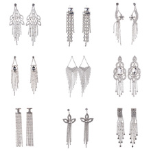 JERPVTE Fashion Jewelry Personality Temperament Crystal Tassel Earrings Bridal Earring Oorbellen Earrings For Women Earrings 2024 - buy cheap