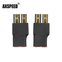 AXSPEED 1/2PCS TRX Male to T-Plug Deans Female connector Adapter for 1/10 RC Crawler Car 2024 - buy cheap