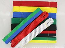 Free shipping standard Taekwondo road with divisa level belt taekwondo belt tkd belt Martial Arts Karate belts Judo 2.6M 2024 - buy cheap