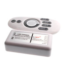 Wireless rf led dimmer 12v 24v 2.4g led dimmer remote control 4 group led dimmer controller for single color led strip light