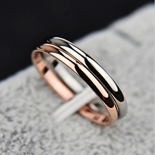 Simple Stainless Steel Rings For Women Men Dainty Ring Korean Style Dating Couple Rings Jewellry Simple Fashion Jewelry R830 2024 - купить недорого