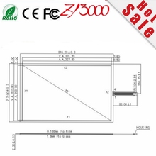 warranty 1 year new stock 5pcs/lot RS 232 serial 15.4 inch 346*217  resistive  touch screen panel 2024 - buy cheap