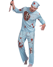 Disfraz de cirujano para hombre, disfraz de Doctor Zombie, para carnaval, fiesta, disfraz de Halloween 2024 - compra barato