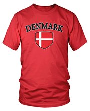 2019 New Arrival Brand-Clothing Fashion Cotton Men'S Denmark Flag Shield, Danish Pride T-Shirtletter Printed T Shirt 2024 - buy cheap