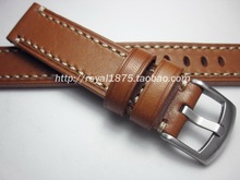 Relógio masculino de couro 2020, artesanal, retrô, 18, 19, 20, 21, 22mm, 100%, pulseira de couro legítimo 2024 - compre barato
