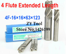 2pcs /set 16.0mm 4 Flute HSS & Extended Aluminium End Mill Cutter CNC Bit Milling Machinery tools Cutting tools.Lathe Tool 2024 - buy cheap