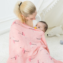 baby swaddle baby muslin blanket quality better than Aden Anais Baby Multi-use cotton/bamboo Blanket Infant Wrap big diaper 2024 - buy cheap