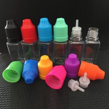 Garrafa eliquid de 30ml para crianças, 50 peças de frascos vazios em forma quadrada reciclagem de garrafas de plástico à prova de crianças com tampa, frascos conta-gotas de plástico 2024 - compre barato
