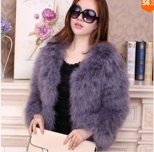 Women Fashion Fur Coats Winter Real Ostrich Vest  Jackets Natural Turkey Feather Fluffy Outerwear Lady 2024 - buy cheap