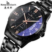 Luxury Quartz Watch Men Noctilucent Business Male Auto Date Wristwatches Relogio Masculino Retro Homme Steel Band Calendar Watch 2024 - buy cheap
