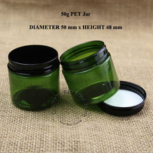 50pcs/Lot Promotion 50g Plastic PET Cream Jar Refillable Bottle 50ml Cosmetic Empty Container Aluminum Cap Pot Small Packaging 2024 - buy cheap