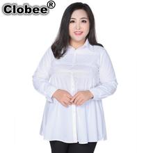 Sexy Women Shirt 2019 Elegant White Blouse Shirt Women Plus Size 2XL-9XL Ladies Office Wear Formal Cotton Blouse Shirts M280 2024 - buy cheap