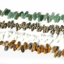 Preço de fábrica de Chips Beads Freeform Cascalho Em Contas, moda Pedra Natural Jóias Contas Fazer Jóias Pulseira DIY Strand 15" 2024 - compre barato