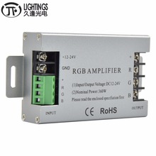 Controlador de amplificador led RGB de aluminio, de 30A DC12V-24V, 360W, 360W, para tira de LED SMD 5050 3528, 10 Uds., envío rápido 2024 - compra barato