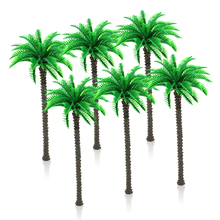 50 pces 16cm mini palmeira de coco modelo de planta em miniatura paisagem cenário falso praia seaside layout cenário 2024 - compre barato