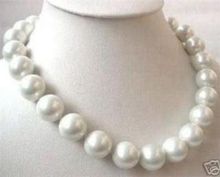 BIG 14mm AAA White sea south shell pearl necklace 18 INCH 2024 - buy cheap