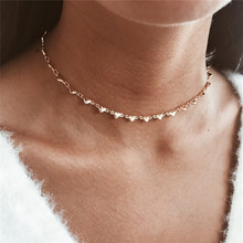 manual Necklace Women Choker Gold heart Necklaces Boho Pendants Collier Femme Chain Collar gift wholesale 2024 - buy cheap