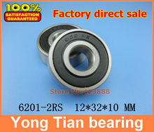 1pcs double Rubber sealing cover deep groove ball bearing 6201-2RS 12*32*10mm 2024 - buy cheap