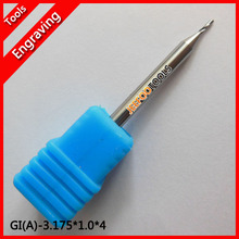 3.175*1.0*4mm NEW Efficient one flute tungsten carbide milling cutter, FREE Shipping end mill cutting router bits for acrylic 2024 - buy cheap